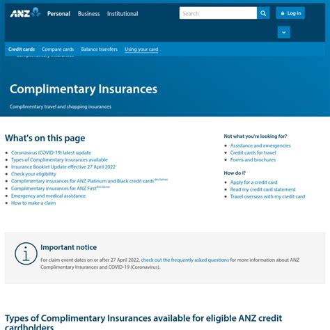 does anz have travel insurance.